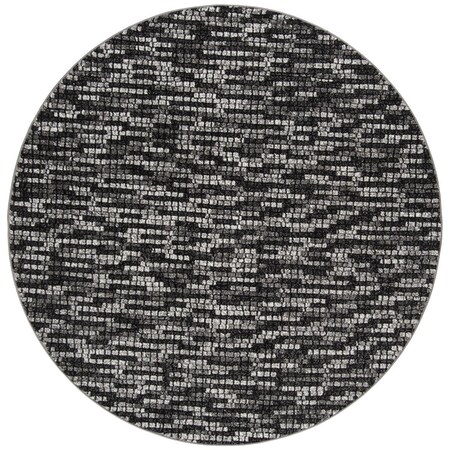 Safavieh 6 ft. 7 in. x 6 ft. 7 in. ContemporaryPorcello Power Loomed Area Rug Light Grey & Charcoal PRL6941D-7R